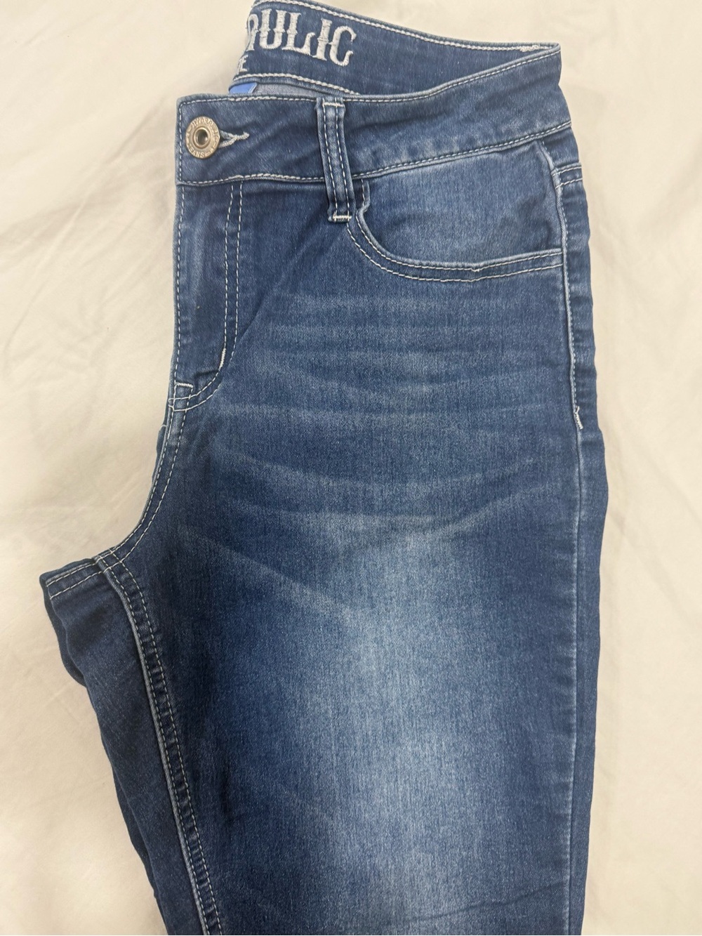 HydroPeptide Dark Blue Flare Jeans - Picture 3 of 6